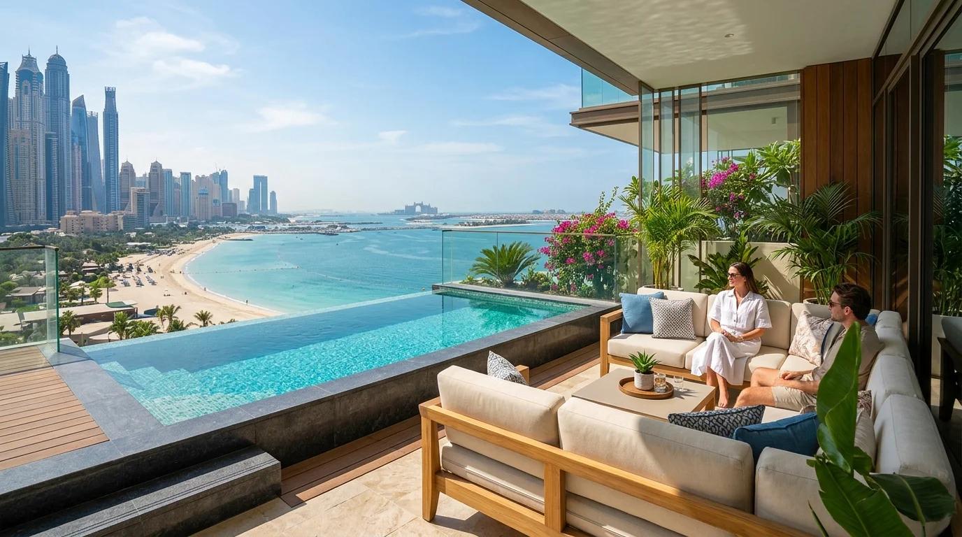 Serenia Living beachfront pool and Gulf view