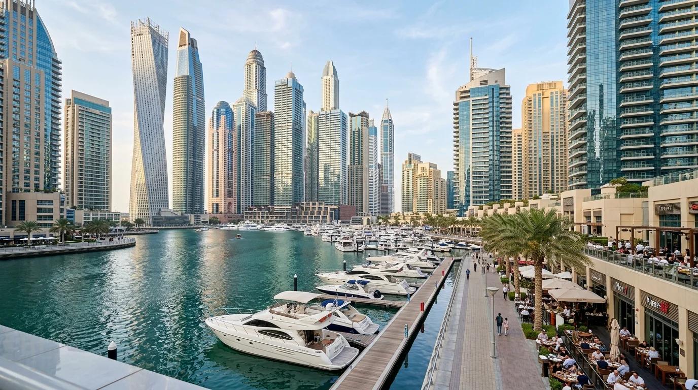 Silverene Towers on Dubai Marina canal